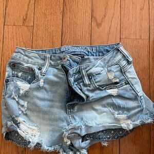 American Eagle Distressed Denim Shorts